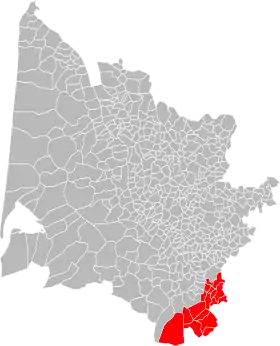 Localisation de Communauté de Communes  de Captieux-Grignols