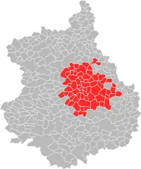 Localisation de Chartres Métropole
