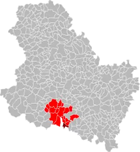 Localisation de Communauté de communes de Forterre - Val d'Yonne