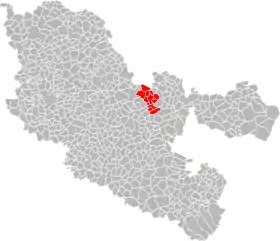 Localisation de Communauté de communes de Freyming-Merlebach