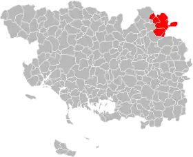 Localisation de Communauté de communesde Mauron en Brocéliande