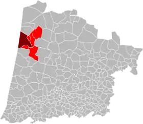 Localisation de Communauté de communes de Mimizan