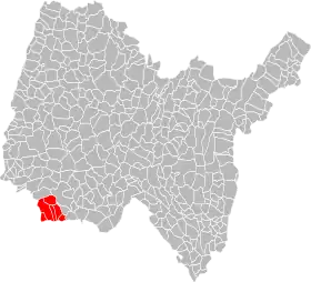 Localisation de Communauté de communes de Miribel et du Plateau