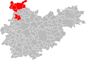 Localisation de Communauté de communes de Montaigu-de-Quercy Pays de Serres