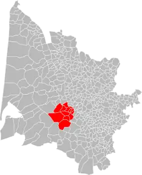 Localisation de Communauté de communes de Montesquieu