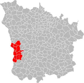 Localisation de Communauté d'agglomération de Nevers