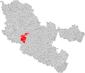 Localisation de Communauté de communes de Rémilly et environs