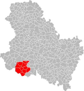 Localisation de Communauté de communes de Saint-Sauveur-en-Puisaye