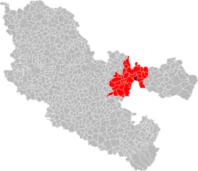 Localisation de Communauté d'agglomération Sarreguemines Confluences