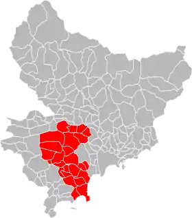 Localisation de Communauté d’agglomérationSophia Antipolis