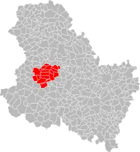 Localisation de Communauté de communes de l'Aillantais