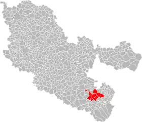 Localisation de Communauté de communes de l'agglomération de Sarrebourg