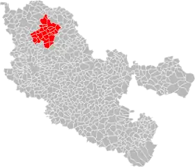 Localisation de Communauté de communes de l'Arc mosellan