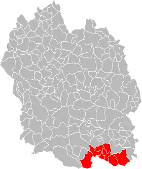 Localisation de Communauté de communes de la Cévenne des Hauts Gardons