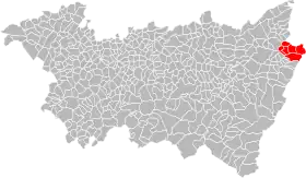 Localisation de Communauté de communes de la Fave