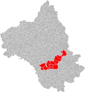 Localisation de Communauté de communes de la Muse et des Raspes du Tarn