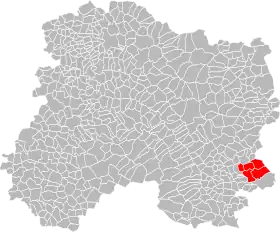 Localisation de Communauté de communesSaulx et Bruxenelle