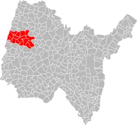 Localisation de Communauté de communes de la Veyle