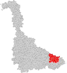 Localisation de Communauté de communes de la Vezouze