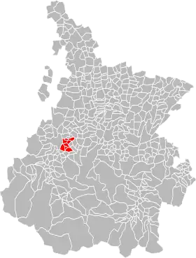 Localisation de Communauté de communes de la Baronnie des Angles