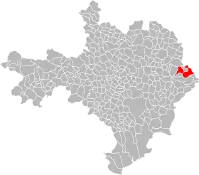 Localisation de Communauté de communes de la Côte du Rhône gardoise