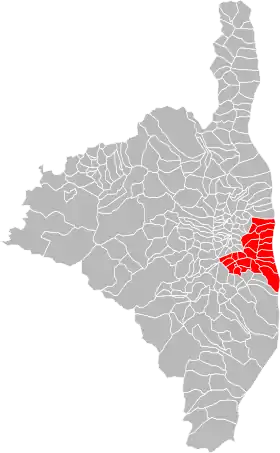 Localisation de Communauté de communes de la Costa Verde