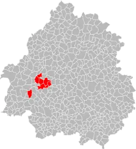 Localisation de Communauté de communes de la Moyenne Vallée de l'Isle