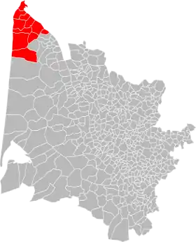 Localisation de Communauté de communes de la Pointe du Médoc