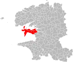 Localisation de Communauté de communes de la presqu'île de Crozon