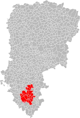 Localisation de Communauté de communesde la Région de Château-Thierry