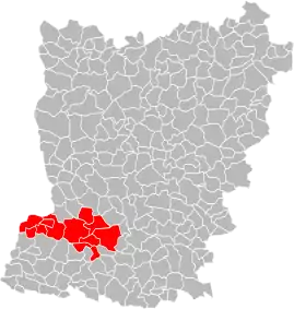 Localisation de Communauté de communes de la Région de Cossé-le-Vivien
