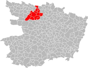 Localisation de Communauté de communes de la région du Lion-d'Angers