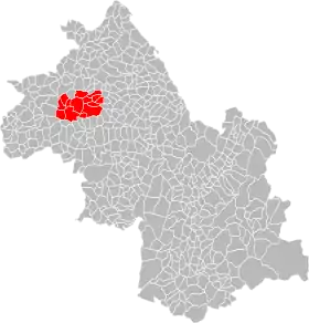 Localisation de Communauté de communes de la région Saint-Jeannaise