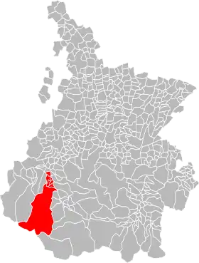 Localisation de Communauté de communes de la Vallée de Saint-Savin