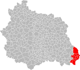 Localisation de Communauté de communes de la Vallée de l'Ance