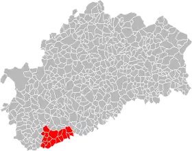 Localisation de Communauté de communes de la vallée de l'Ognon