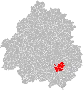 Localisation de Communauté de communes de la Vallée de la Dordogne