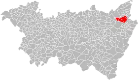 Localisation de Communauté de communes de la Vallée du Hure