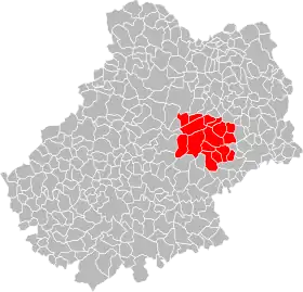 Localisation de Communauté de communes de la Vallée et du Causse