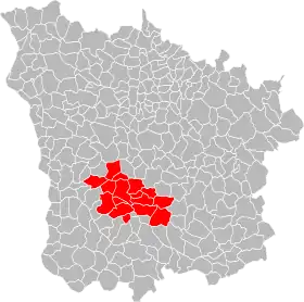 Localisation de Communauté de communes des Amognes