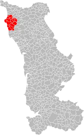 Localisation de Communauté de communes des Pieux