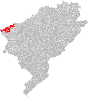 Localisation de Communauté de communes des Rives de l'Ognon