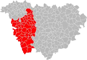 Localisation de Communauté de communes des Rives du Haut Allier