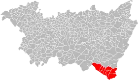 Localisation de Communauté de communes des Ballons des Hautes-Vosges