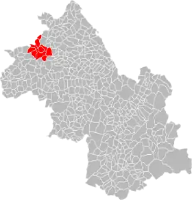 Localisation de Communauté de communes des Collines du Nord Dauphiné