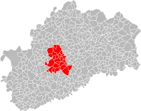 Localisation de Communauté de communes  des Combes