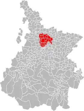 Localisation de Communauté de communes des Coteaux de Pouyastruc