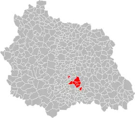 Localisation de Communauté de communes des Coteaux de l'Allier