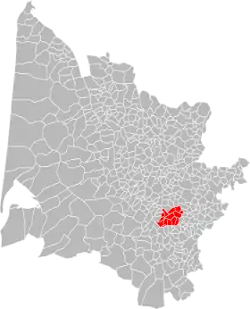 Localisation de Communauté de communes des Coteaux Macariens