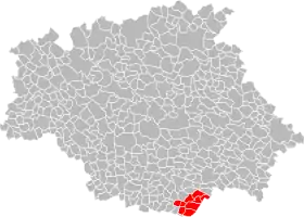 Localisation de Communauté de communes les Hautes Vallées